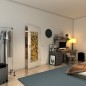 Lichtausschnitt - Fineprint Modell 096 Gold auf Grauglas
