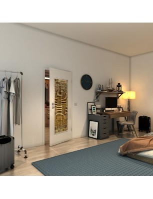 Lichtausschnitt - Fineprint Model 104 Gold auf Grauglas