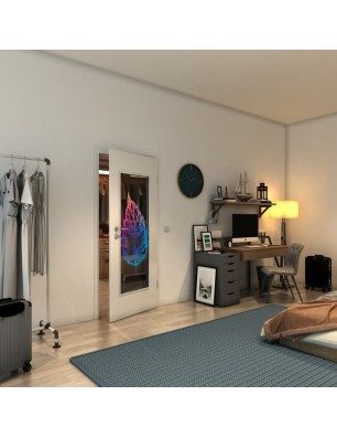 Lichtausschnitt - Fineprint Model 130 Verlauf auf Grauglas
