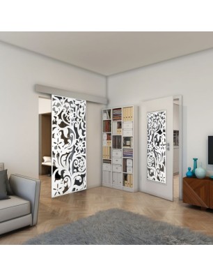 Lichtausschnitt - Fineprint Model 170 Weiss auf Grauglas