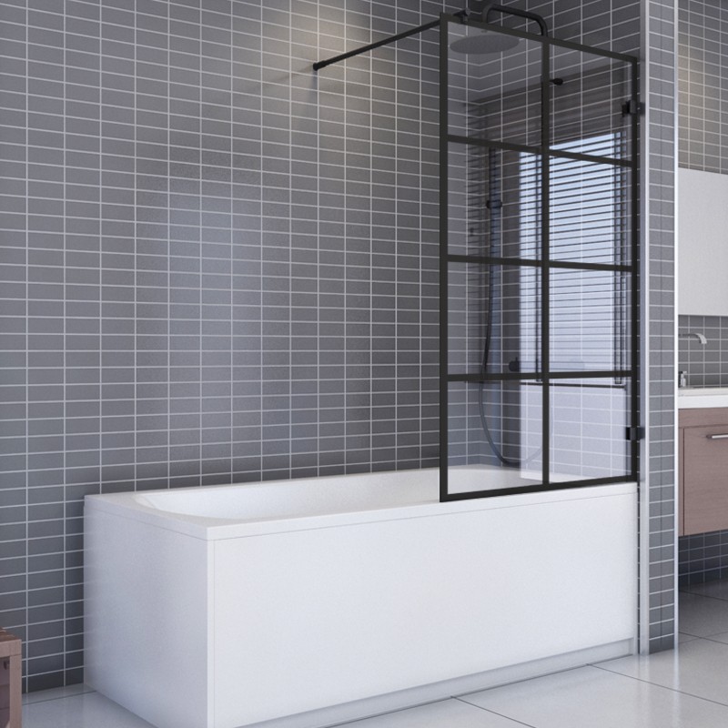 Badewannenaufsätze Dumont-01 - Festteil - Schwarz - Loft 2 Badewannenaufsätze Dumont-01 - Festteil - Schwarz - Loft 2