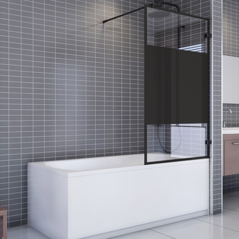 Badewannenaufsätze Dumont-01 - Festteil - Schwarz - Loft 3 Badewannenaufsätze Dumont-01 - Festteil - Schwarz - Loft 3
