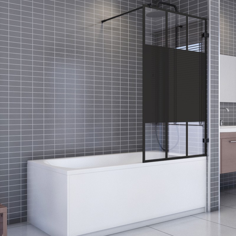 Badewannenaufsätze Dumont-01 - Festteil - Schwarz - Loft 4 Badewannenaufsätze Dumont-01 - Festteil - Schwarz - Loft 4