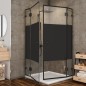 Eck-Duschkabine Bias-06 - Pendelband - Schwarz - Loft 3 Eck-Duschkabine Bias-06 - Pendelband - Schwarz - Loft 3