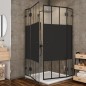 Eck-Duschkabine Bias-06 - Pendelband - Schwarz - Loft 4 Eck-Duschkabine Bias-06 - Pendelband - Schwarz - Loft 4