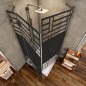 Eck-Duschkabine Bias-06 - Pendelband - Schwarz - Loft 5 Eck-Duschkabine Bias-06 - Pendelband - Schwarz - Loft 5