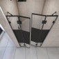 Duschtüren Escada-06 - Pendelband - Schwarz - Loft 3 Duschtüren Escada-06 - Pendelband - Schwarz - Loft 3