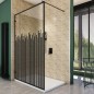 Walk In Dusche - Amora-01 - Duschwand - Schwarz - Loft 6 Walk In Dusche - Amora-01 - Duschwand - Schwarz - Loft 6