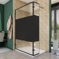 Walk In Dusche - Amora-03 - Duschwand - Schwarz - Loft 3 Walk In Dusche - Amora-03 - Duschwand - Schwarz - Loft 3