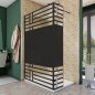 Walk In Dusche - Amora-03 - Duschwand - Schwarz - Loft 5 Walk In Dusche - Amora-03 - Duschwand - Schwarz - Loft 5