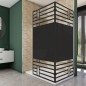 Walk In Dusche - Amora-05 - Duschwand - Schwarz - Loft 5 Walk In Dusche - Amora-05 - Duschwand - Schwarz - Loft 5