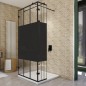 Walk In Dusche - Amora-07 - Duschwand - Schwarz - Loft 4 Walk In Dusche - Amora-07 - Duschwand - Schwarz - Loft 4