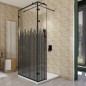 Walk In Dusche - Amora-07 - Duschwand - Schwarz - Loft 6 Walk In Dusche - Amora-07 - Duschwand - Schwarz - Loft 6