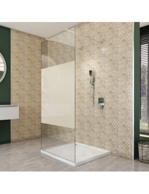 Walk In Dusche  - Almada 09 - Duschwand - Chrom - Blinds
