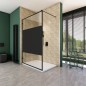 Walk In Dusche - Amora-01 - Duschwand - Schwarz - Loft 3 Walk In Dusche - Amora-01 - Duschwand - Schwarz - Loft 3