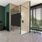 Walk In Dusche - Amora-01 - Duschwand - Schwarz - Loft 5 Walk In Dusche - Amora-01 - Duschwand - Schwarz - Loft 5