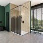 Walk In Dusche - Amora-01 - Duschwand - Schwarz - Loft 6 Walk In Dusche - Amora-01 - Duschwand - Schwarz - Loft 6