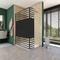 Walk In Dusche - Amora-03 - Duschwand - Schwarz - Loft 5 Walk In Dusche - Amora-03 - Duschwand - Schwarz - Loft 5