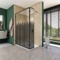 Walk In Dusche - Amora-03 - Duschwand - Schwarz - Loft 6 Walk In Dusche - Amora-03 - Duschwand - Schwarz - Loft 6