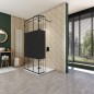 Walk In Dusche - Amora-07 - Duschwand - Schwarz - Loft 4 Walk In Dusche - Amora-07 - Duschwand - Schwarz - Loft 4
