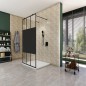 Walk In Dusche - Amora-09 - Duschwand - Schwarz - Loft 4 Walk In Dusche - Amora-09 - Duschwand - Schwarz - Loft 4