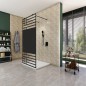 Walk In Dusche - Amora-09 - Duschwand - Schwarz - Loft 5 Walk In Dusche - Amora-09 - Duschwand - Schwarz - Loft 5