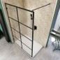 Walk In Dusche - Amora-01 - Duschwand - Schwarz - Loft 2 Walk In Dusche - Amora-01 - Duschwand - Schwarz - Loft 2