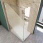 Walk In Dusche  - Almada-03 - Duschwand - Chrom - Bevels