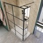 Walk In Dusche - Amora-03 - Duschwand - Schwarz - Loft 2 Walk In Dusche - Amora-03 - Duschwand - Schwarz - Loft 2