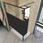 Walk In Dusche - Amora-03 - Duschwand - Schwarz - Loft 3 Walk In Dusche - Amora-03 - Duschwand - Schwarz - Loft 3