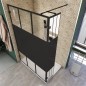 Walk In Dusche - Amora-03 - Duschwand - Schwarz - Loft 4 Walk In Dusche - Amora-03 - Duschwand - Schwarz - Loft 4