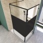 Walk In Dusche - Amora-05 - Duschwand - Schwarz - Loft 3 Walk In Dusche - Amora-05 - Duschwand - Schwarz - Loft 3