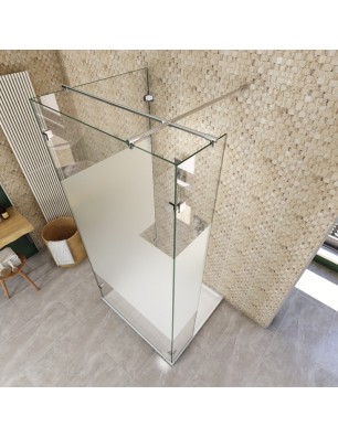 Walk In Dusche  - Almada 07 - Duschwand - Chrom - Blinds
