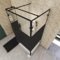 Walk In Dusche - Amora-07 - Duschwand - Schwarz - Loft 3 Walk In Dusche - Amora-07 - Duschwand - Schwarz - Loft 3