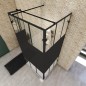 Walk In Dusche - Amora-07 - Duschwand - Schwarz - Loft 4 Walk In Dusche - Amora-07 - Duschwand - Schwarz - Loft 4