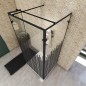 Walk In Dusche - Amora-07 - Duschwand - Schwarz - Loft 6 Walk In Dusche - Amora-07 - Duschwand - Schwarz - Loft 6