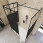 Walk In Dusche - Amora-08 - Duschwand - Schwarz - Loft 4 Walk In Dusche - Amora-08 - Duschwand - Schwarz - Loft 4