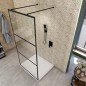 Walk In Dusche - Amora-09 - Duschwand - Schwarz - Loft 1 Walk In Dusche - Amora-09 - Duschwand - Schwarz - Loft 1