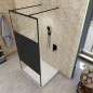 Walk In Dusche - Amora-09 - Duschwand - Schwarz - Loft 3 Walk In Dusche - Amora-09 - Duschwand - Schwarz - Loft 3