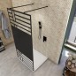 Walk In Dusche - Amora-09 - Duschwand - Schwarz - Loft 5 Walk In Dusche - Amora-09 - Duschwand - Schwarz - Loft 5