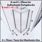 Eck-Duschkabine Cali-08 - Pendeltür - Chrom - Satino Eck-Duschkabine Cali-08 - Pendeltür - Chrom - Satino