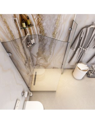 Walk In Dusche Noble 14-Chrom-Klarglas