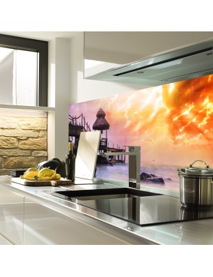 Glas Küchenrückwand 6 mm ESG Motive KRWM-0127