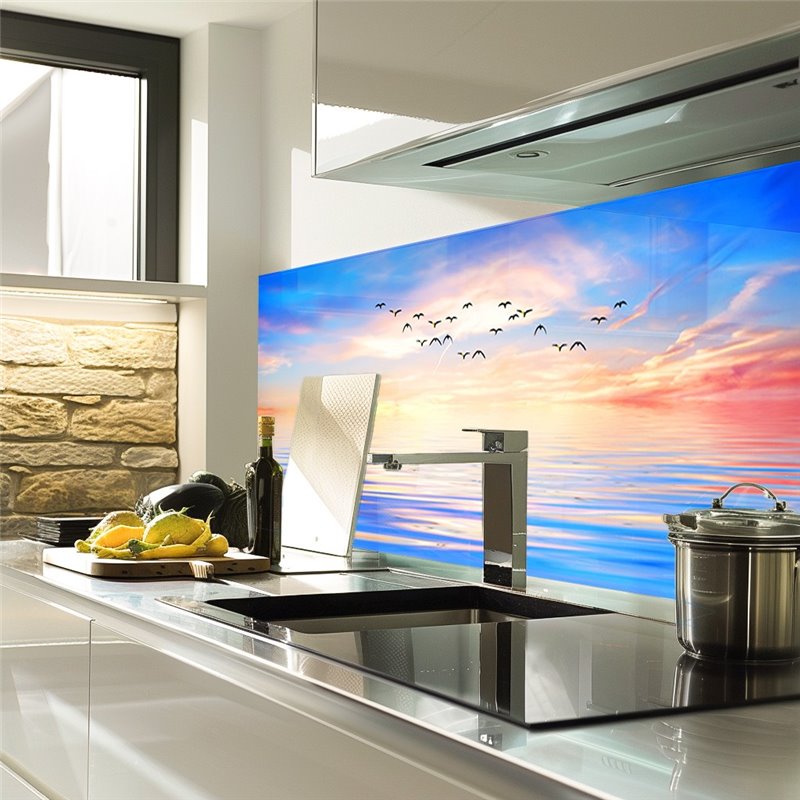 Glas Küchenrückwand 6 mm ESG Motive KRWM-0138
