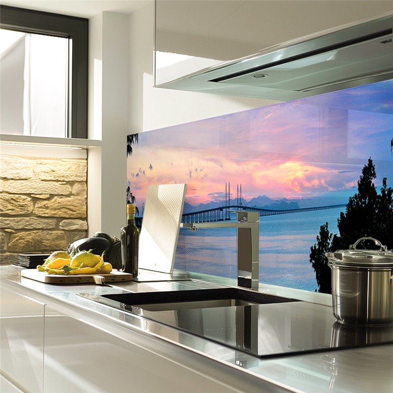 Glas Küchenrückwand 6 mm ESG Motive KRWM-0388