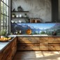 Glas Küchenrückwand 6 mm ESG Motive KRWM-0395