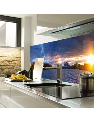 Glas Küchenrückwand 6 mm ESG Motive KRWM-0435