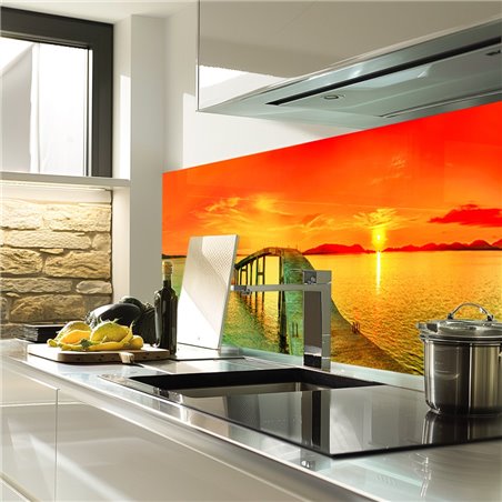 Glas Küchenrückwand 6 mm ESG Motive KRWM-0452