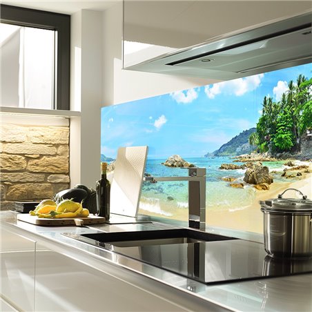 Glas Küchenrückwand 6 mm ESG Motive KRWM-0499