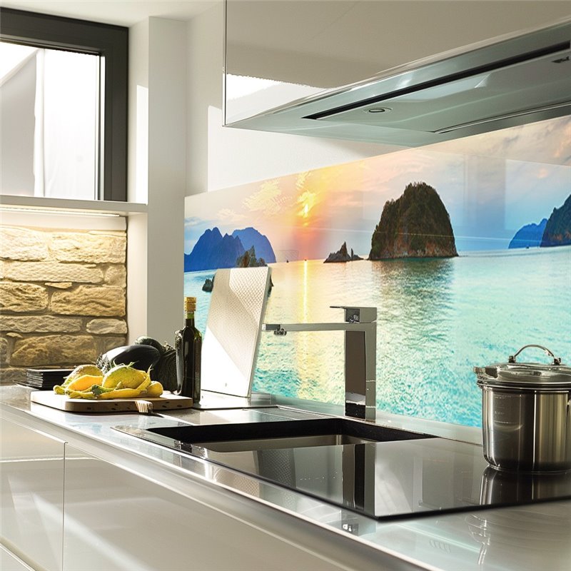 Glas Küchenrückwand 6 mm ESG Motive KRWM-0529